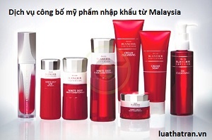 Dịch vụ công bố mỹ phẩm nhập khẩu từ Malaysia